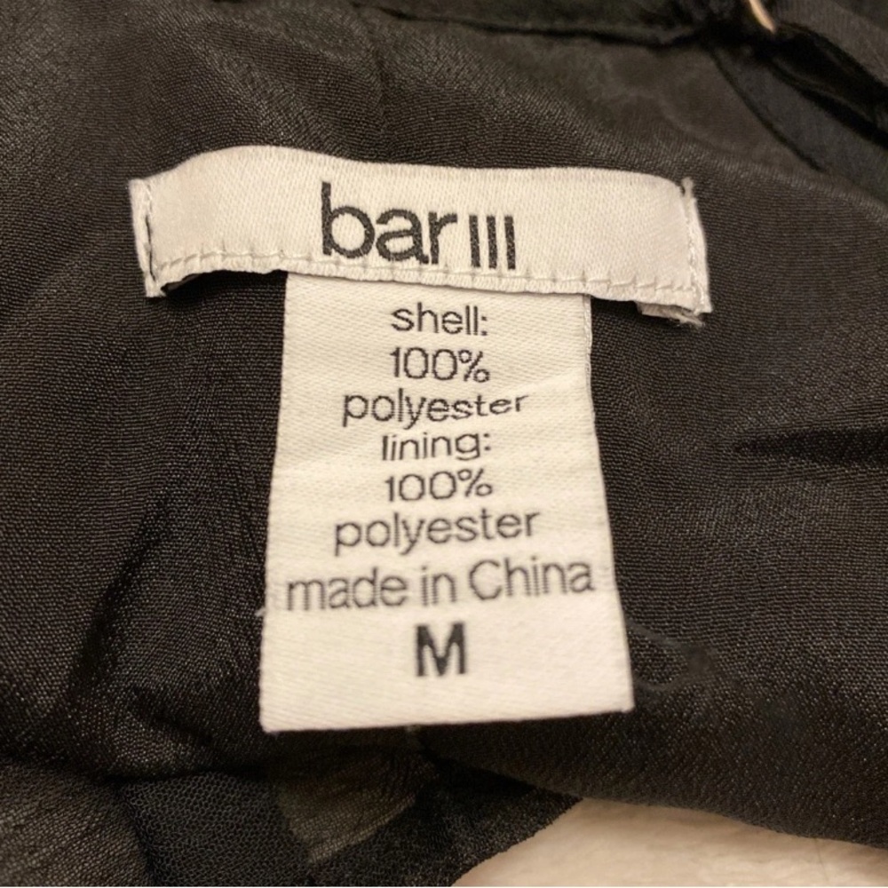 Bar III Black Pleated Camisole Blouse - Picture 2 of 12